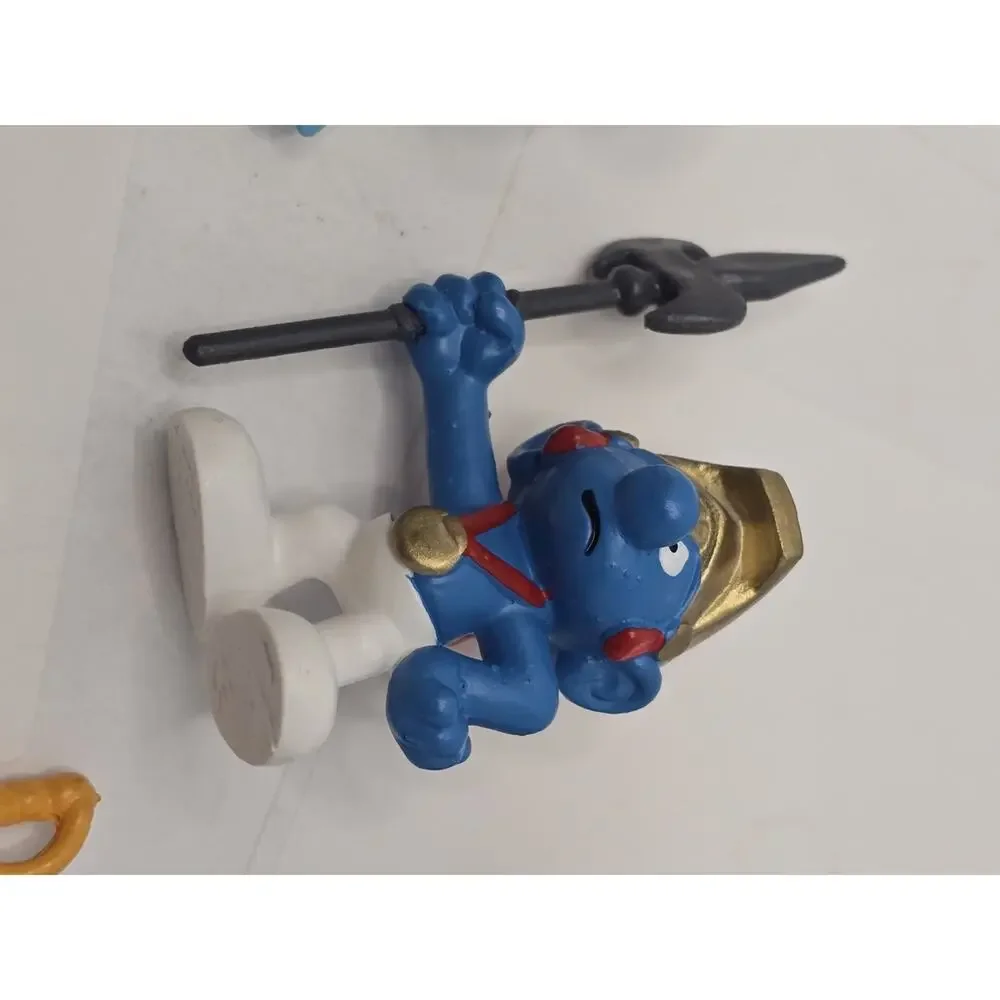 Lot of 9 Vintage Smurfs PVC Figures Peyo Cartoon Toys Smurfette Some Schleich